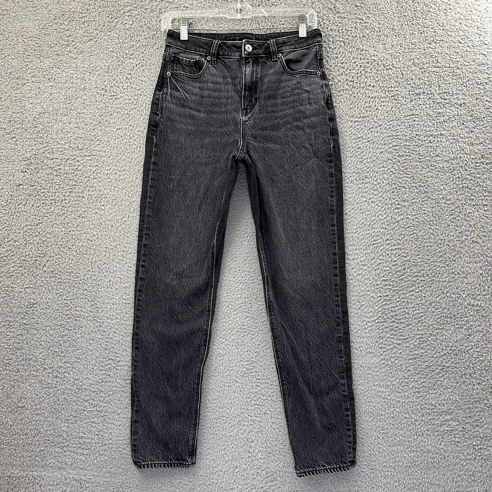 American Eagle Mom Jeans Strigid High Rise Preppy Straight Leg Women's 2โ x 28